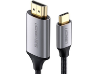 Ugreen USB-C til HDMI kabel Aluminum 1.5m (Gray Black) (50570)