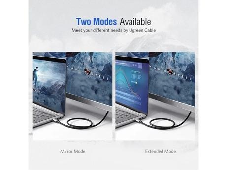 Ugreen USB-C til HDMI kabel Aluminum 1.5m (Gray Black) (50570)