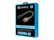 Sandberg Headset Converter - hodesettadapter (508-67)