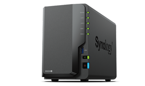 Synology DS224+ - NAS-server - 2x1GbE RJ45 Intel Celeron J4125, 2GB DDR4, 2xUSB 3.1 (DS224+)