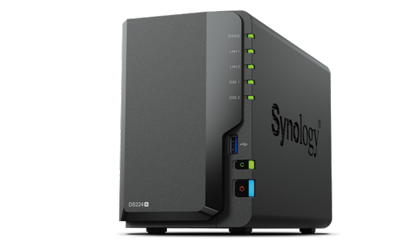 Synology DS224+ 2x1GbE RJ45 NAS-server - Intel Celeron J4125, 2GB DDR4, 2xUSB 3.1 (DS224+)