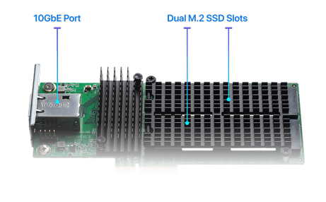 Asustor AS-T10G3 10GbE & M.2 Card for AS6704T/ AS6706T,  AS65XXR, AS71XXR (92G01-N10T0004)