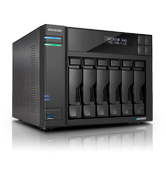 Asustor Lockerstor 6 - 2x2.5GbE NAS-server 6x 2.5"/3.5", 4x M.2 2280, 10GbE-støtte