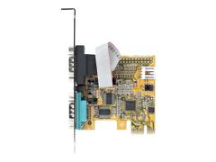 StarTech 2-Port PCI Express Serial Card, Dual Port PCIe to RS232 (DB9) Serial Interface Card, 16C1050 UART, Standard or Low Profile Brackets, COM Retention, For Windows & Linux - PCIe to Dual DB9 Card (21050-P