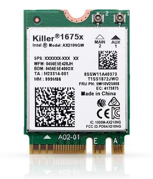 Intel Killer Wi-Fi 6E AX1675 Bluetooth 5.3 nettverksadapter - M.2