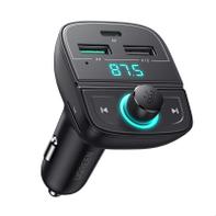 Ugreen trådløs FM-sender til bil - Bluetooth - 12V sigarettenneruttak - 2 USB-porter til lading