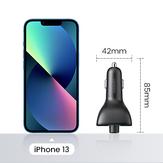 Ugreen trådløs FM-sender til bil - Bluetooth - 12V sigarettenneruttak - 3 USB-porter til lading (80910)