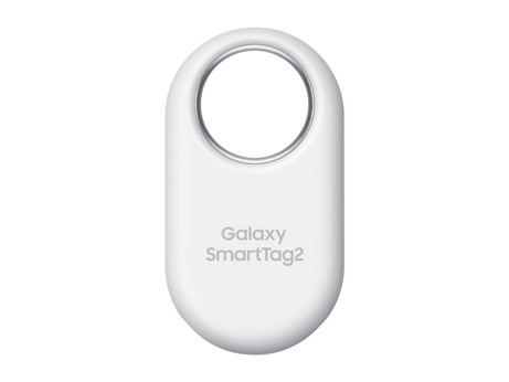 Samsung Galaxy SmartTag2 sporingsbrikke (hvit) Utskiftbart batteri, IP67, opptil 700 dager batteritid (EI-T5600BWEGEU)
