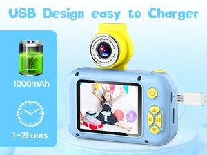 Barnekamera lys blå dinosaur (X101C-BL-DINO)