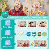 Barnekamera blå med stativ (X101S-BL)