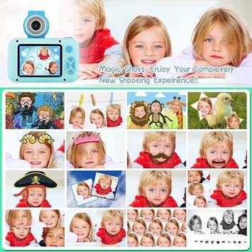 Barnekamera blå med stativ (X101S-BL)