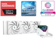 Deepcool LT720 vannkjøling - 3x120mm - hvit støtter bl.a LGA1700 og AM5