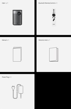 XGIMI Halo+ batteridrevet Full-HD projektor 700 lumen, HDR10, 10W Harman Kardon med Dolby audio/ DTS,  Android TV (WM03A)