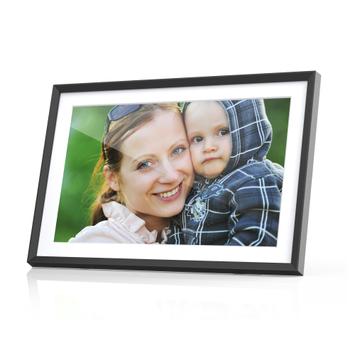 Ontario Frameo 10.1" digital fotoramme svart/ hvit,  1280x800 IPS touch (ONT-WF12T-CL-BW)