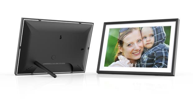 Ontario Frameo 10.1" digital fotoramme svart/ hvit,  1280x800 IPS touch (ONT-WF12T-CL-BW)