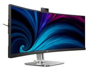 Philips 49" 32:9 (5120x1440) SuperWide kurvet skjerm med USB-C, Windows Hello pop-up-webkamera