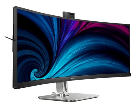 Philips 49" 32:9 (5120x1440) SuperWide kurvet skjerm med USB-C, Windows Hello pop-up-webkamera (49B2U5900CH/00)