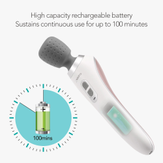 Naipo håndholdt massasjestav med varme oppladbar (MGPC-806P)