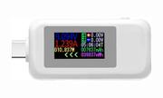 Multimeter USB-C-tester - lettlest LCD-display 4-30V DC, 0-5.1A (KWS-1902C)