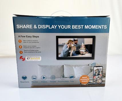 Ontario Frameo 15.6" digital fotoramme svart, 1920x1080 IPS touch (ONT-WF1562T-BK)