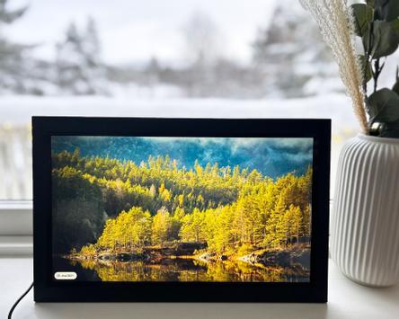 Ontario Frameo 15.6" digital fotoramme svart, 1920x1080 IPS touch (ONT-WF1562T-BK)