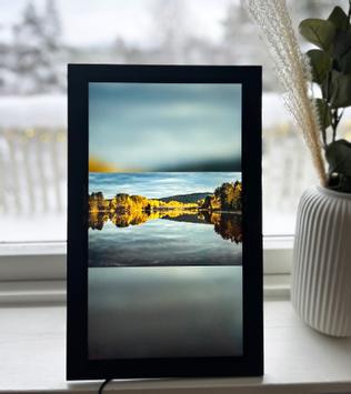 Ontario Frameo 15.6" digital fotoramme svart, 1920x1080 IPS touch (ONT-WF1562T-BK)