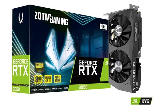 Zotac GAMING GeForce RTX 3050 ECO - grafikkort - GF RTX 3050 - 8 GB (ZT-A30500K-10M)