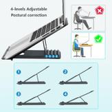 Pepper Jobs SSS-T8 sammenleggbart justerbart laptop-stativ for bærbare datamaskiner opptil 17.3" (SSS-T8)