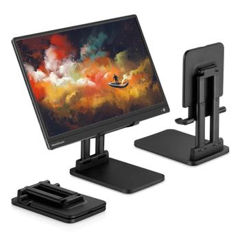 Pepper Jobs SSS-T6 sammenleggbart justerbart monitor-stativ for nettbrett og portable skjermer opptil 17.3"