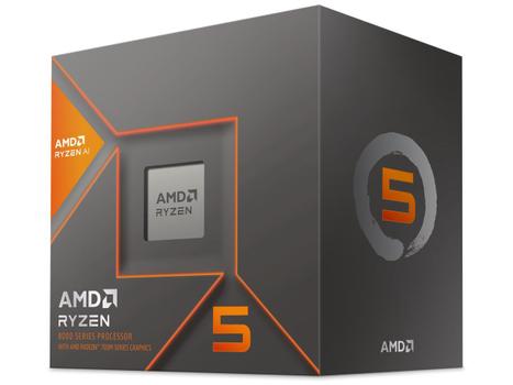 AMD Ryzen 5 8600G AI AM5, 6 kjerner, 12 tråder, 4.3GHz - 5.0GHz, 22MB Cache, DDR5, PCIe 5.0, 65W TDP, Radeon 760M, Wraith Stealth-kjøler