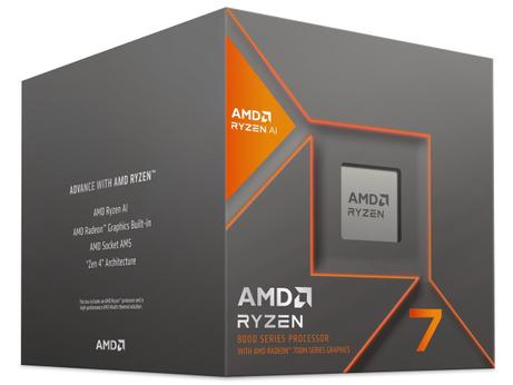 AMD Ryzen 7 8700G AI AM5, 8 kjerner, 16 tråder, 4.2GHz - 5.1GHz, 24MB Cache, DDR5, PCIe 5.0, 65W TDP, Radeon 780M, Wraith Stealth-kjøler (100-100001236BOX)