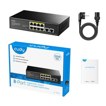 Cudy 8-port Gigabit PoE Switch (GS1010P)