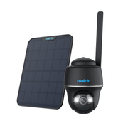 Reolink Go PT Plus - svart 4G-kamera, viltkamera, fjøskamera med Pan & Tilt inkludert 6W solcellepanel og 32GB minnekort
