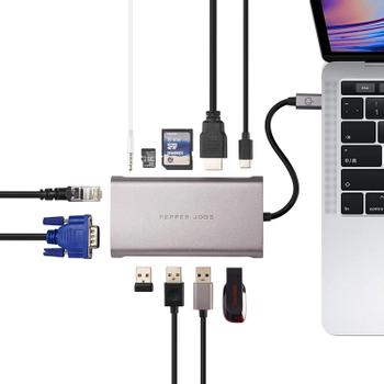 Pepper Jobs 11-i-1 multiport USB-C-adapter (TCH-11)