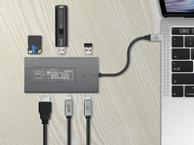 Pepper Jobs kombinert USB-C-adapter,  SSD-kabinett,  SD-kortleser (TCH-7M2UD)