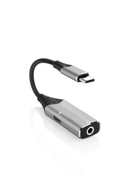 Pepper Jobs USB-C til 3.5mm audio-adapter med innebygd DAC og ladeport (C2PDA-PLUS)