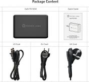 Pepper Jobs 165W GaN hurtiglader PPS 4x USB-C PD 3.0, inkludert strømledninger for Europa, England og USA (GaN-PD165W)