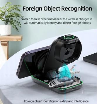 Pepper Jobs 4-i-1 trådløs ladestasjon 15W inkludert nattlysfunksjon (MWC-A8)