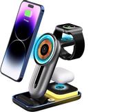 Pepper Jobs 4-i-1 trådløs ladestasjon 15W inkludert nattlysfunksjon (MWC-A8)