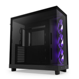 NZXT H6 Flow RGB - svart Compact Dual-Chamber Mid-Tower Airflow Case with RGB Fans (CC-H61FB-R1)