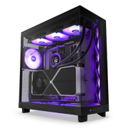 NZXT H6 Flow RGB - svart Compact Dual-Chamber Mid-Tower Airflow Case with RGB Fans