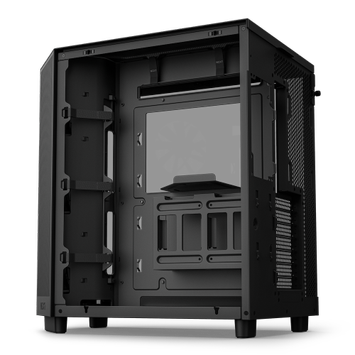 NZXT H6 Flow RGB - svart Compact Dual-Chamber Mid-Tower Airflow Case with RGB Fans (CC-H61FB-R1)