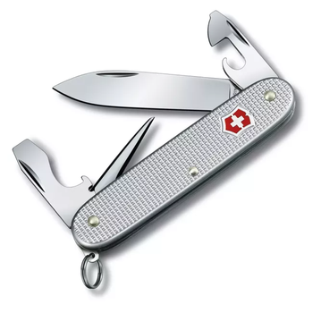 Victorinox Pioneer Alox - lommekniv - multiverktøy - sølv - Swiss Army Knife, lengde: 9.3 cm, vekt: 71 gram (V-0.82 01.26)
