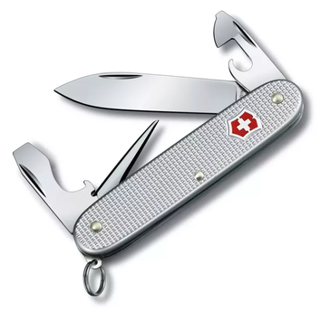 Victorinox Pioneer Alox - lommekniv - multiverktøy - sølv - Swiss Army Knife, lengde: 9.3 cm, vekt: 71 gram (V-0.82 01.26)