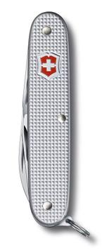 Victorinox Pioneer Alox - lommekniv - multiverktøy - sølv - Swiss Army Knife, lengde: 9.3 cm, vekt: 71 gram (V-0.82 01.26)