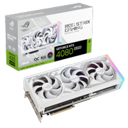 ASUS GeForce RTX 4080 Super ROG Strix White OC Edition, 16GB GDDR6X 256-bit, 3x DisplayPort 1.4a, 2x HDMI 2.1a, 850W
