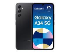 Samsung Galaxy A34 5G - fantastisk grafitt - 5G smarttelefon - 128 GB - GSM