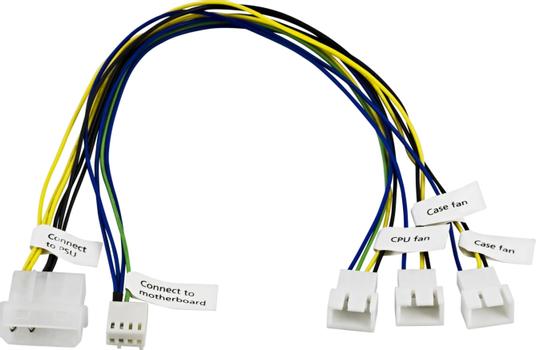 AKASA Fan Cable, 3 PWM fans from single PWM header (AK-CB002)