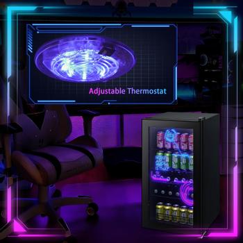 HCK Cyberpunk gaming-kjøleskap 98L (SC-98B-CYBER)