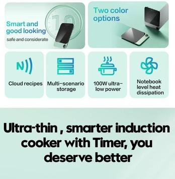 Tokit Smart induksjonstopp ask grå (TCL04RU-B)